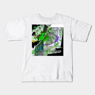 the wetland park in mangrove city urban ecopop collage art Kids T-Shirt